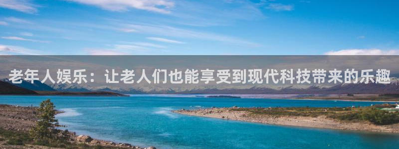 2元彩票官网：老年人娱乐：让老人们也能享受到现代科技带来的乐趣