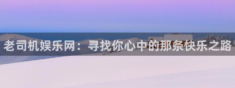 2元网河南二十二选五：老司机娱乐网：寻找你心中的那条快乐之路
