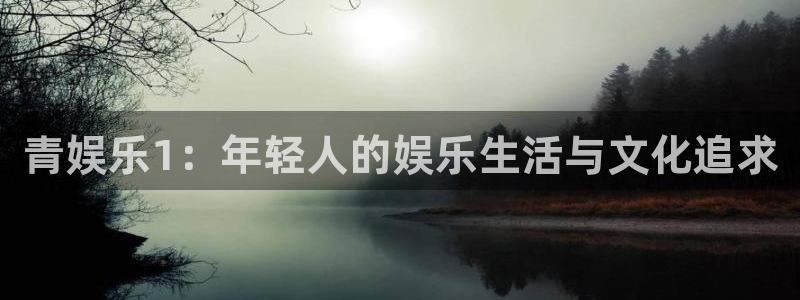 2元彩票官网：青娱乐1：年轻人的娱乐生活与文化追求