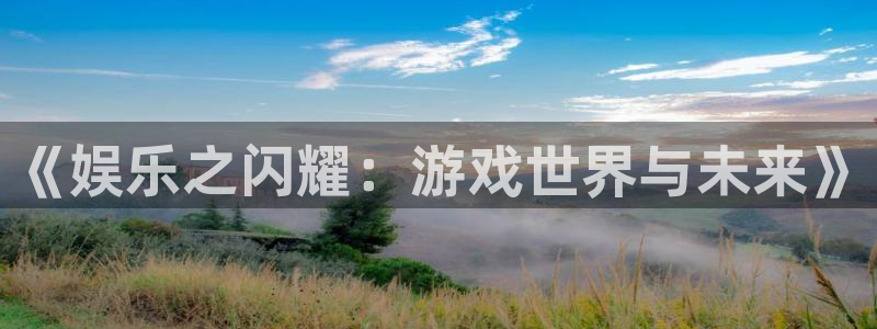 3d连线走势图2元网：《娱乐之闪耀：游戏世界与未来》