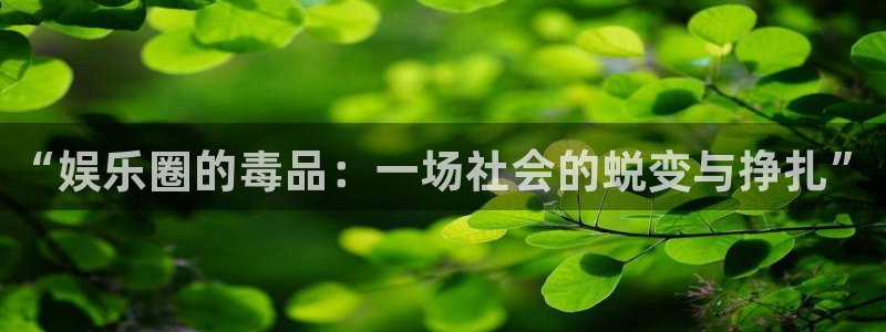 2元彩票官网：“娱乐圈的毒品：一场社会的蜕变与挣扎”